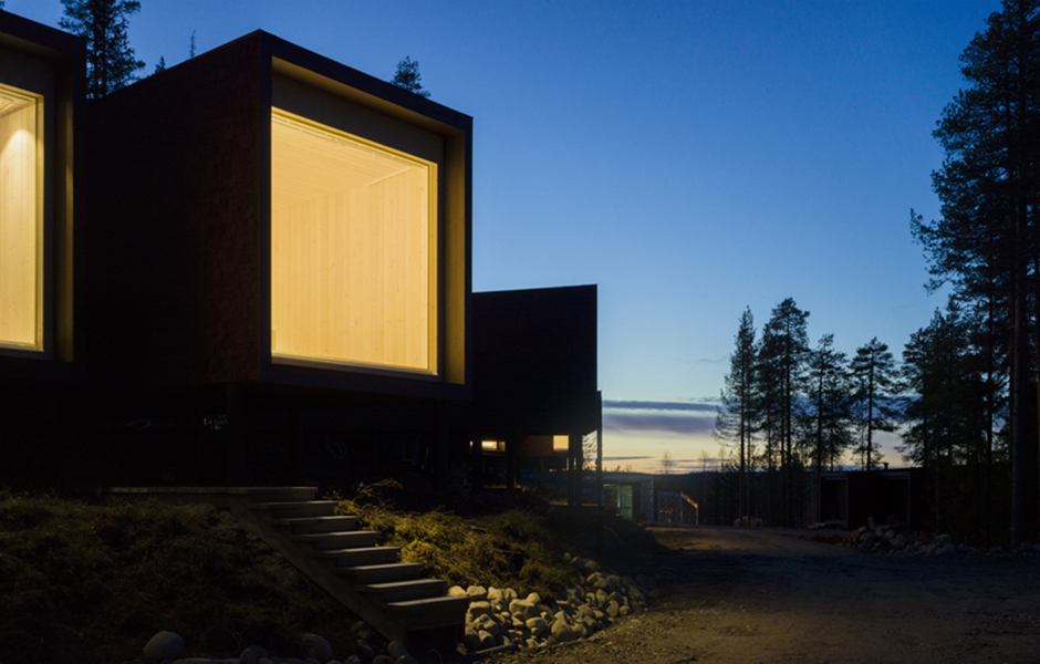 Arctic TreeHouse Hotel accommodation units in Santa Park Rovaniemi Finland Designed by Studio Puisto Architects