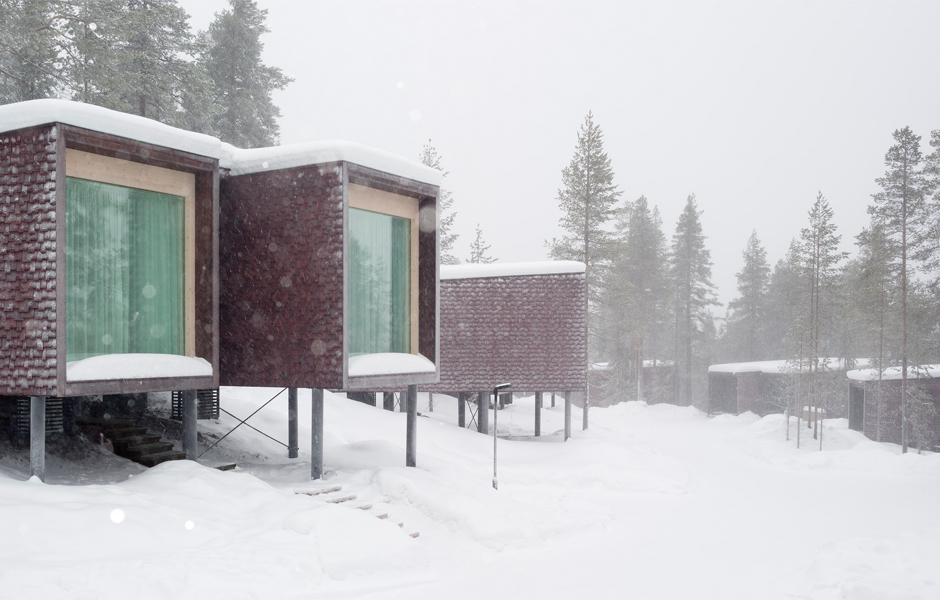 Arctic TreeHouse Hotel accommodation units Designed by Studio Puisto Architects