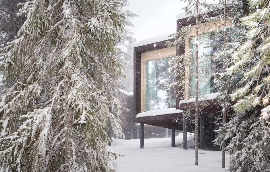 Arctic TreeHouse Hotel accommodation unit Designed by Studio Puisto Architects