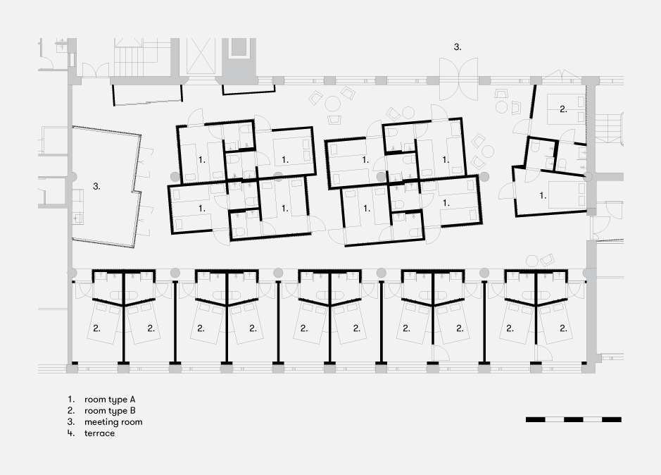Dream Hotel Tampere floor plan by Studio Puisto Architects